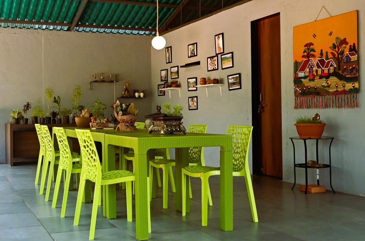 Creatively crafted farm studio for outdoor / indoor activity sessions in the lap of the nature